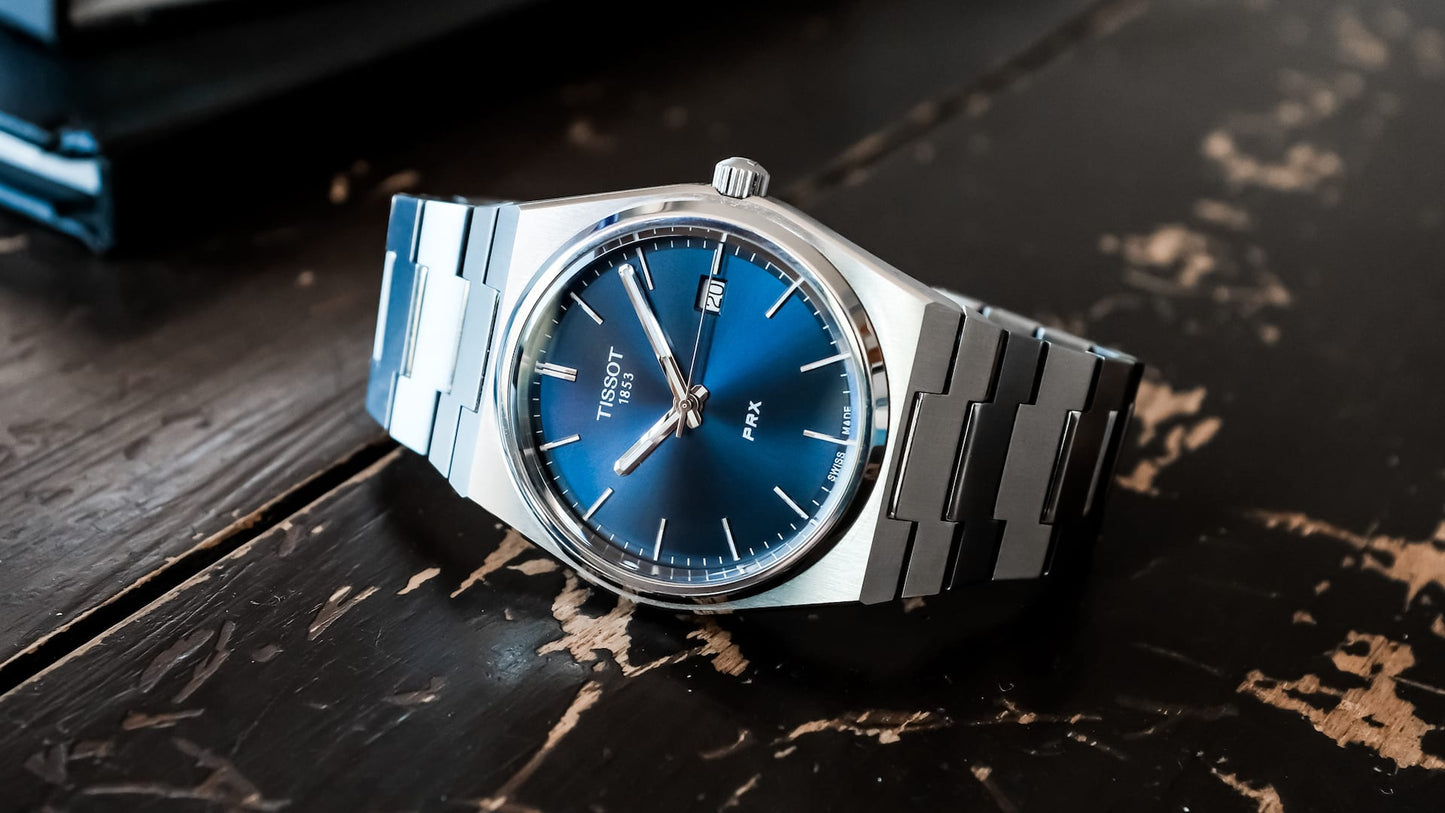 TISSOT PRX - BLUE DIAL QUARTZ - Trevex